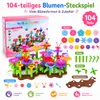 104-teiliges Blumen Steckspiel für Kinder ab 3 Jahren – Produktbild-Vorschau 2
