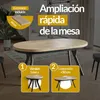 Mesa Comedor Extensible, Tablero Laminado de 36 mm Redonda Vista previa de la imagen del producto 5