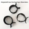 3 Stück rutschfeste Metall-Haarspangen mit Strass – Moderne Produktbild-Vorschau 5