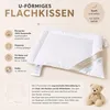 Betten Hofmann Baby Kinder Flachkissen 40x60 cm u-förmig Produktbild-Vorschau 3