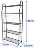 Relaxdays Blumenregal mit 5 Ablagen, HBT: 144 x 71 x 24,5 Produktbild-Vorschau 4