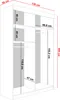 KIER FURNITURE Schiebegarderobe mit Spiegel, Weiß - Produktbild-Vorschau 3