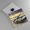 Wanduhr - Quadrat - Glasuhr - Strand Boot Ostsee Sommer - Produktbild-Vorschau 2