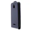 A side view of a blue flip phone case. Náhled obrázku produktu