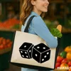 Huuraa Jutetasche Würfel Dice 21 Liter Black Jute und Produktbild-Vorschau 2