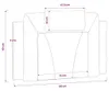 vidaXL Kopfteil-Kissen "Viana" Schwarz und Weiß 90 cm Produktbild-Vorschau 8