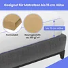 Frottee Spannbettlaken Beige 90x160 cm – Weiches, Dehnbares Produktbild-Vorschau 7