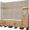 Garderobe ARTIN Set 9 mit gepolsterten Paneelen Industrial Produktbild-Vorschau 1