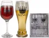 KING & QUEEN - Sklenice na víno a hrnek na pivo - sada pro Náhled obrázku produktu 12