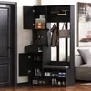 Odikalo Garderobenschrank Kombi-Sethschrank Flurgarderobe Produktbild-Vorschau 3