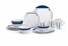 Melamin Campinggeschirr Set [Cubic blue] für 4 Personen – Produktbild-Vorschau 1