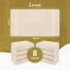 Zestaw 8 ręczników łazienkowych Lavea® 50x100 cm - Elena, Podgląd zdjęcia produktu 7