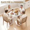 HOMCOM Eettafel, keukentafel voor 2 personen in industriële Productafbeelding-voorbeeld 4