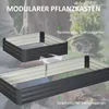 Outsunny Hochbeet aus Stahl, 241 x 90,5 x 30 cm Produktbild-Vorschau 5