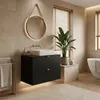 RODAN | Koupelnová Skříňka - 80 CM - Černá Matná - Moderní Náhled obrázku produktu 2