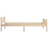 vidaXL Letto in legno massiccio di pino 90x200 cm Anteprima dell’immagine prodotto 2