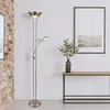 LED Stehleuchte, Glas, messingfarben, dimmbar, H 180 cm Produktbild-Vorschau 6