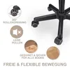 Theo&Cleo Rollhocker höhenverstellbar Drehhocker mit Rollen Produktbild-Vorschau 7