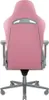 The back view of a pink gaming chair. Produktbild-Vorschau