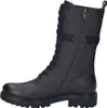 A side view of a black leather boot. Podgląd zdjęcia produktu