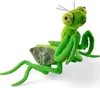 A plush toy praying mantis on a white background. Produktbild-Vorschau