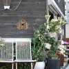 Relaxdays Deko Vogelhaus zum Aufhängen, unbehandeltes Holz, Produktbild-Vorschau 5