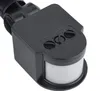 A close-up view of a black motion sensor with three adjustment dials on top. Produktbild-Vorschau