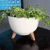 Květináč kulatá mísa na nožičkách 47 cm Antracitová Náhled obrázku produktu 4