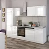 Kuchynský kút Vicco Optima Biela vysoký lesk/biela 270 cm Náhľad obrázku produktu 4