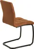 Moderner Freischwinger Stuhl MODENA hellbraun Design Produktbild-Vorschau 13
