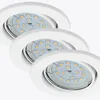 Briloner LED Einbauleuchten weiß 3er-Set3xGU10/5W Produktbild-Vorschau 1