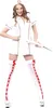 y Krankenschwesterkostüm für Damen weiss-rot M / L Produktbild-Vorschau 5