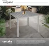 Table de jardin carrée MAREN pieds réglables 90 x 90 cm x Voir les images du produit 4
