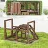 PawHut Hühner-Spielgerüst Holz mit Hühnerstangen, Schaukel, Produktbild-Vorschau 3