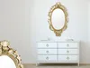 Ovaler Wandspiegel TRIXI mit Barockrahmen Gold 73x44cm Produktbild-Vorschau 1