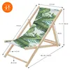 ECD Germany 5er Set Liegestuhl klappbar Tropical Grün-Weiß Produktbild-Vorschau 8
