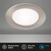 LED Einbauleuchte IP44 6W 600 lm 4000 K neutralweiß nickel Produktbild-Vorschau 1