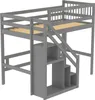 Merax Etagenbett 90x200cm mit Treppe und Stauraum, Hochbett Produktbild-Vorschau 7