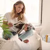 Relaxdays Holzkorb Kunstleder XL, stabiler Feuerholzkorb Produktbild-Vorschau 3