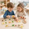VIGA Drevené puzzle Nakŕm zvieratko Čo jedia zvieratká Náhľad obrázku produktu 8