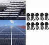 A collage showing solar panels in different conditions and a set of snow guard clips. Produktbild-Vorschau
