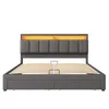 Letto imbottito Flieks 180x200cm con 2 cassetti, letto a Anteprima dell’immagine prodotto 9