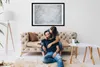 Bild - Bilderrahmen - 100 cm x 70 cm - MDF - Rahmen - Foto Produktbild-Vorschau 3
