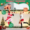 2,5m Suspendu Noël Renne gonflable & Père Noël avec LED Voir les images du produit 4