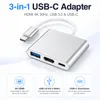 USB-C auf HDMI Adapter 3-in-1 Hub – 4K 30Hz HDMI, USB 3.0 Produktbild-Vorschau 2
