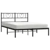 vidaXL Postel s čelem kovová černá 160x200 cm Náhled obrázku produktu 3