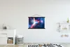 MuchoWow® Textilposter Raum - Licht - Blau 90x60 cm mit Produktbild-Vorschau 2