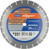 A close-up, centered view of a diamond cutting disc for a saw, with branding and specifications visible on the central label. Podgląd zdjęcia produktu