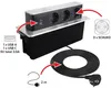 Einbausteckdose USB A/C Edelstahl 3-fach Tischsteckdose Produktbild-Vorschau 2