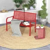 GOPLUS Gartenbank Metall, 127cm Sitzbank Outdoor 2 Sitzer Produktbild-Vorschau 9